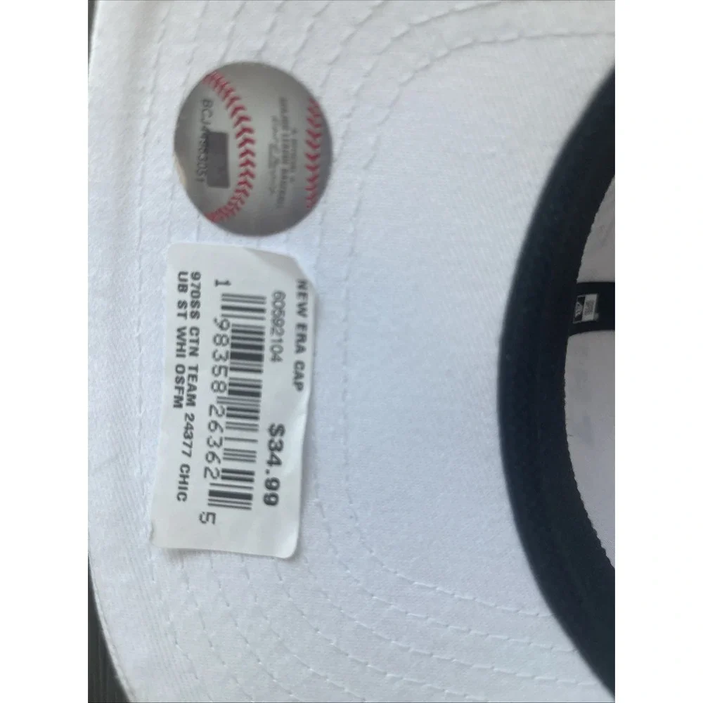 Chicago Cubs Men's New Era White‎ 9SEVENTY Adjustable Hat NWT